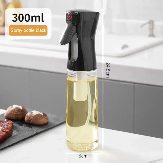 200/300/500ml Oil Spray Bottle BBQ Cooking Olive Oil Sprayer Plastic Baking Oil Spray Empty Bottle Vinegar Bottle Or Oil brush