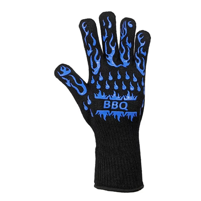 BBB Live-Fire BBQ Gloves – 800°F Heat Resistant Aramid Grilling Gloves for Churrasco & Open Flame Cooking