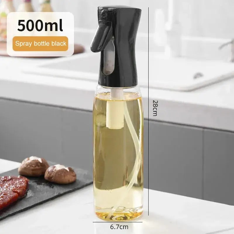 200/300/500ml Oil Spray Bottle BBQ Cooking Olive Oil Sprayer Plastic Baking Oil Spray Empty Bottle Vinegar Bottle Or  Oil brush