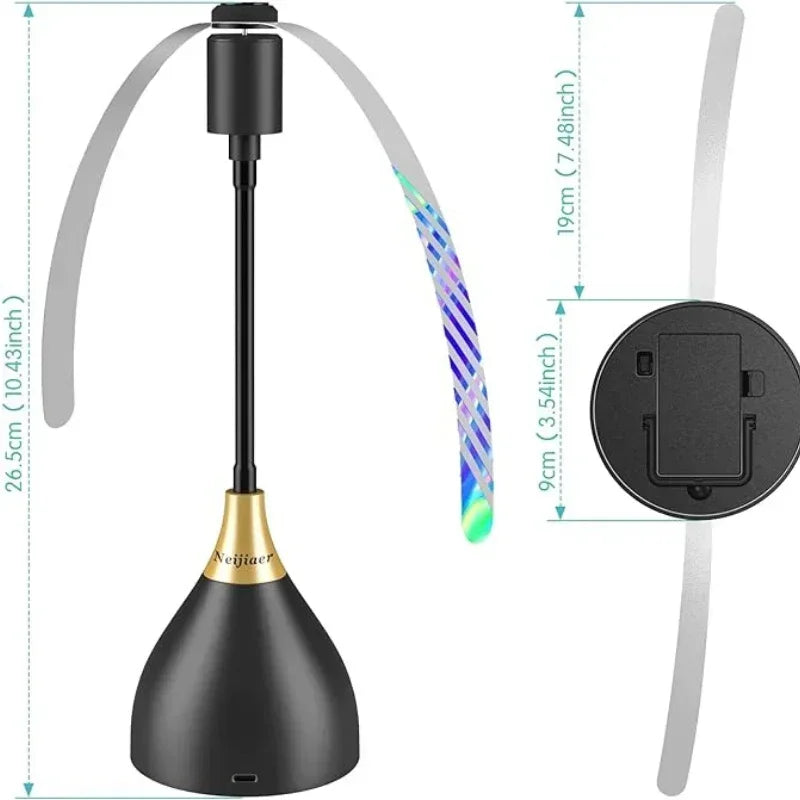 BBB Table Fly Fan – USB Rechargeable Outdoor Food Protection Fan for BBQ, Picnic & Catering (2-Pack)