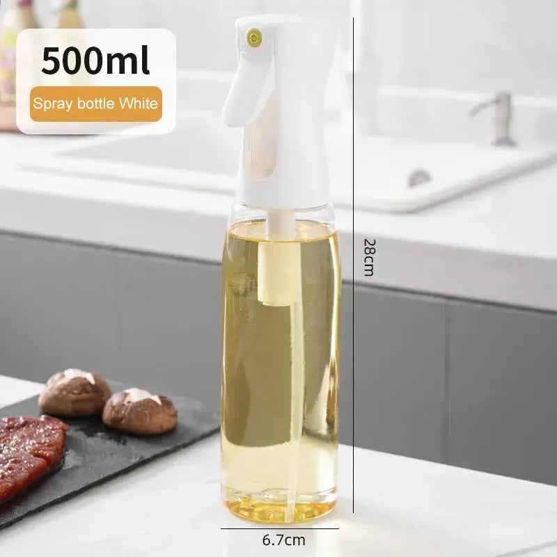 200/300/500ml Oil Spray Bottle BBQ Cooking Olive Oil Sprayer Plastic Baking Oil Spray Empty Bottle Vinegar Bottle Or  Oil brush