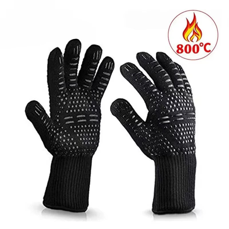 BBB Live-Fire BBQ Gloves – 800°F Heat Resistant Aramid Grilling Gloves for Churrasco & Open Flame Cooking